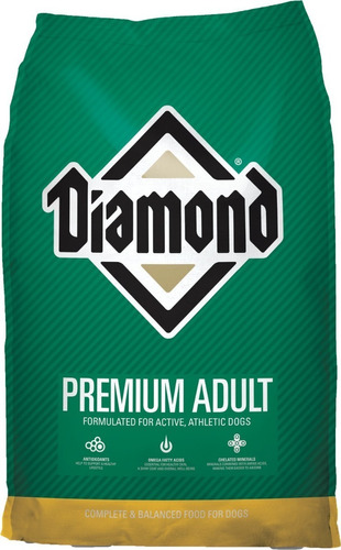 Diamond Premium Perros Activos Adulto Sabor Pollo 18.1kg *