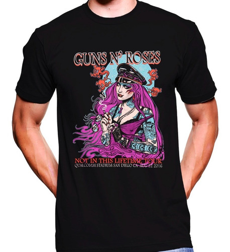 Camiseta Estampada Premium Guns And Roses Gnr 0014