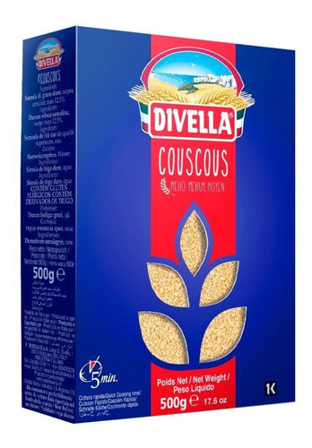 Couscous Italiano Divella 500g Cuscus Marroquino Premium