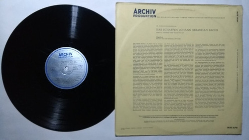 Johann Sebastian Bach Lp Aleman Archiv 1953 De Coleccion (Usado)