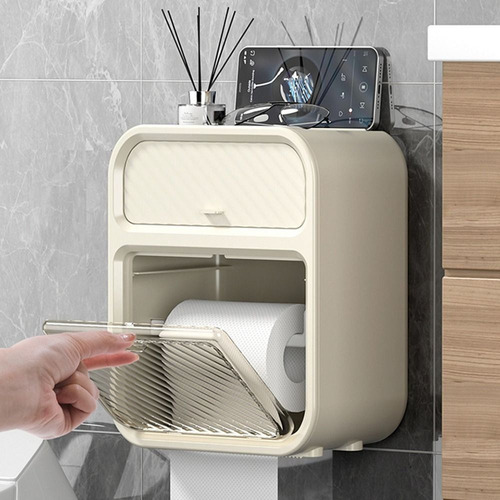 Caja De Almacenamiento De Papel Higiénico De Plástico Con So