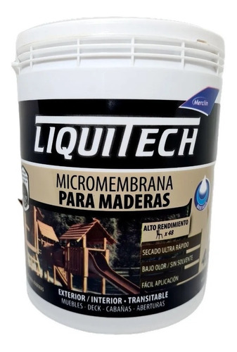 Protector Para Maderas Hidrorepelente Int Ext Al Agua 4lt