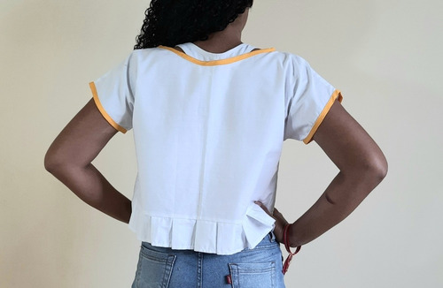 Imagem 4 de 4 de Blusa Cropped Feminina Tecido Hanna