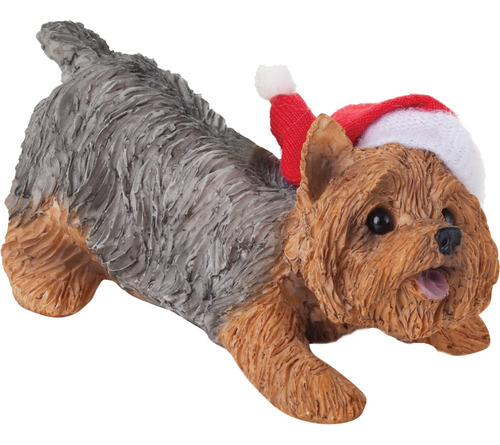 Sandicast Adorno De Navidad, Yorkshire Terrier (agachado)