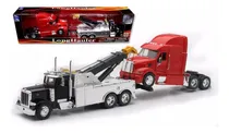 Comprar New Ray 1:32 Peterbilt Con Grua De Arrastre Trailer Cascadia