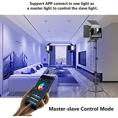 Kit De Iluminación De Vídeo Led Gvm Rgb, Luces De Vídeo De E