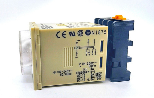 Rele Temporizador H3cr-a8 100-240vac Base Incluida Omron
