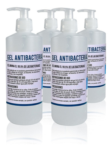 Gel Antibacterial Desinfectante Para Manos 500 Mililitros