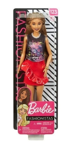 Imagem 8 de 9 de Barbie Fashionista 123 Negra Cabelo Trança Ms