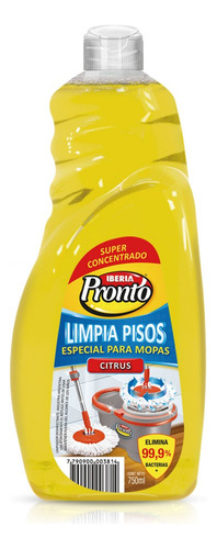 Lote X6 Limpia Pisos Desinfectante Concentrado 750ml Iberia