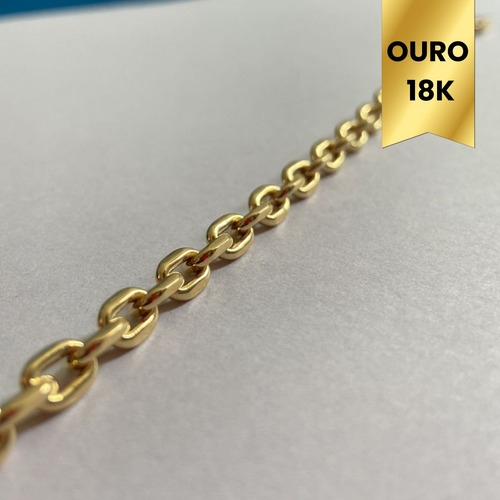 Pulseira Ouro 18k Masculina 21cm Elo Cartie Cadeado