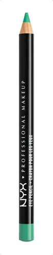 Lápiz delineador de ojos NYX Professional Makeup Slim Eye Pencil color teal