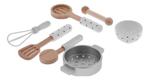 Utensilios De Cocina Para Niños, De Madera, Juegos De Simula