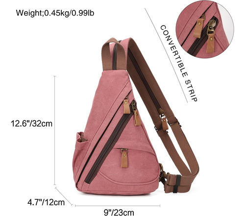 Kl928 Sling Bag Mochila Cruzada Pequeña Mochila Informal De