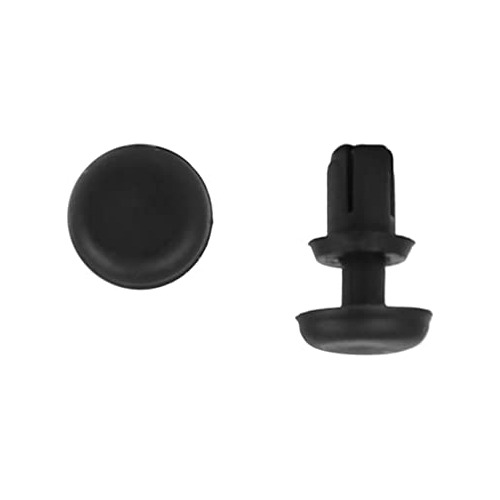 30 Remaches De Plástico Negro Uxcell De 4 Mm, Tipo Empuje, R
