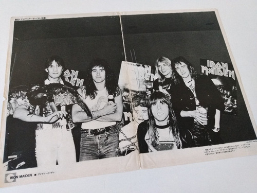 Iron Maiden Lote Clippings Recortes Notas Originales Revista