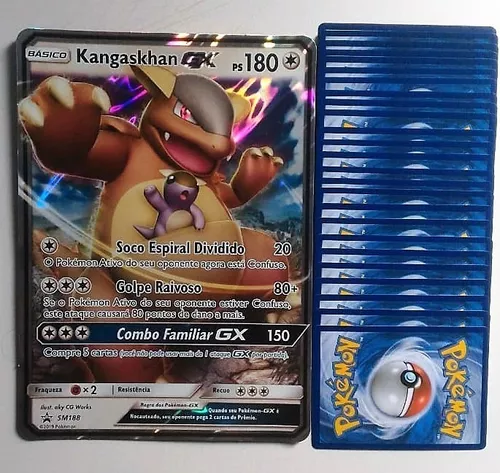 Carta Pokemon Kangaskhan Gx - Carta Grande + Brinde