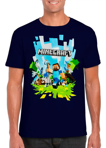 Camiseta Remera Algodón Minecraft 