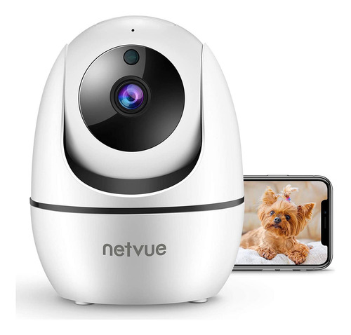 Netvue Cámara Para Interiores, 1080p Fhd 2.4ghz Wifi C...