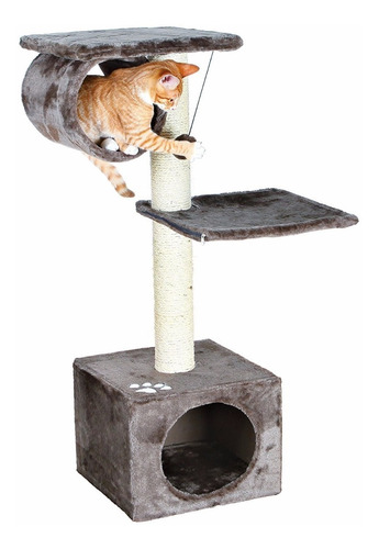 Gimnasio Rascador Gatos Trixie San Fernando Gris Importado