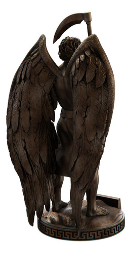 Estátua Cronos Deus Do Tempo Rei Dos Titãs - Saturno Cor Cor Cobre Antigo