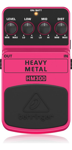 Pedal De Efecto Behringer Hm300 Heavy Metal Distortion