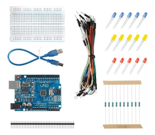 Kit Starter Com Uno Ch340 (compativel Com Arduino)