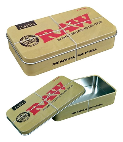 Pipa Lata Picador Papel Filtros Ocb Raw Lion Tips Completo Blanco Pack Armado Lata Pipa
