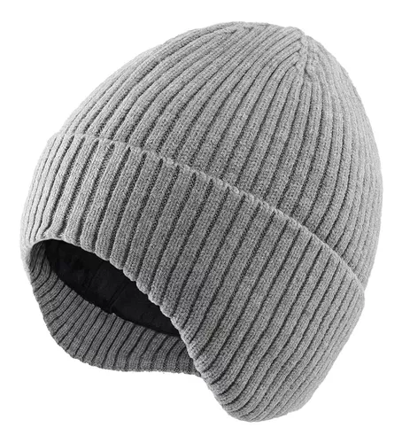 Gorro De Punto Para Hombre Con Orejeras Para Invierno