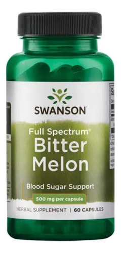 Swanson Bitter Melon Melão São Caetano 500mg - 60 Cápsulas Sabor Sem sabor