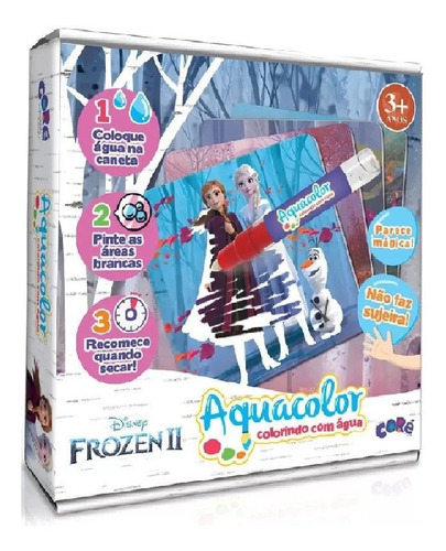 Brinquedo Aquacolor Frozen Colorindo Com Água