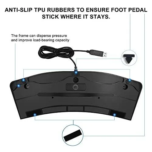Pedal Usb Pcsensor Para Pc, Interruptor De Triple Pie Progra