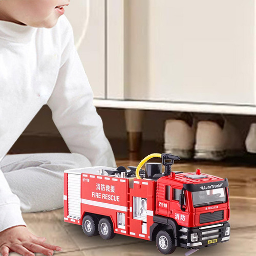 Camión De Bomberos A Escala 1/32, Modelo De Pulverización Y