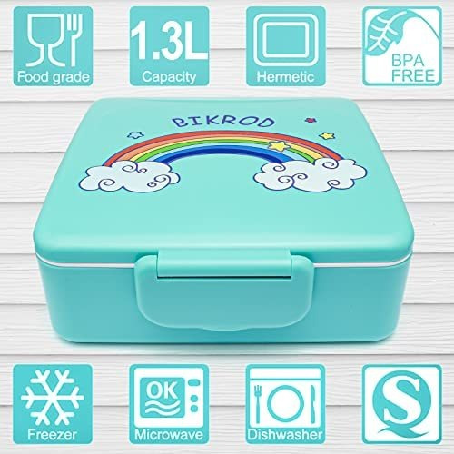 Imagen 3 de 6 de Lonchera Para Niños, Lonchera Bento Para Niños, Contenedor