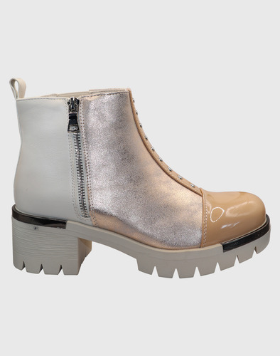 Botin Beige Tri Elasticado
