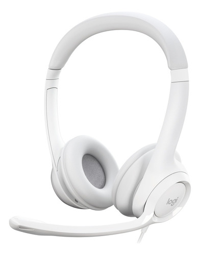 Logitech H390, Diadema Usb, Mic Sin Ruido Y Controles, White Color Blanco