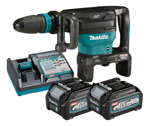 Martelete Demolidor Makita 2 Bateria 40v Sds Max Hm002gz03