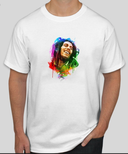 Camiseta Unisex Bob Marley Personalizada