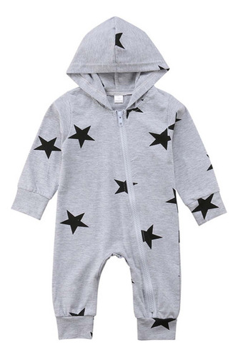 Mono Con Capucha Y Cremallera Con Estampado De Estrellas Par