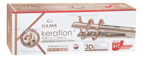 Plancha de cabello GA.MA Italy Starlight Digital IHT Keration 3D rosa 110V/220V