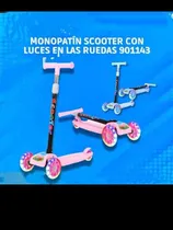 Comprar Monopatin Scooter Con Luces En Las Ruedas Niño Y Niña