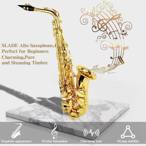 Saxofon Alto Slade Saxophone Eb, P/estudiantes Principiantes
