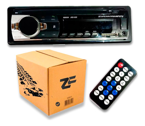 Radio Auto Digital Bluetooth 1 Din Usb/tarjeta Sd Panel Fijo