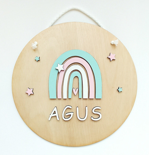 Imagen 7 de 10 de Carteles Con Nombre Cuarto-maternidad - Decoración Infantil