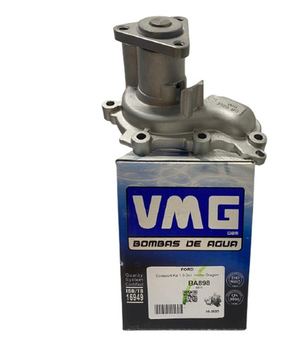 Bomba De Agua Vmg P/ Ford Ecosport Ka 1.5 Dragon 3 Cilindros