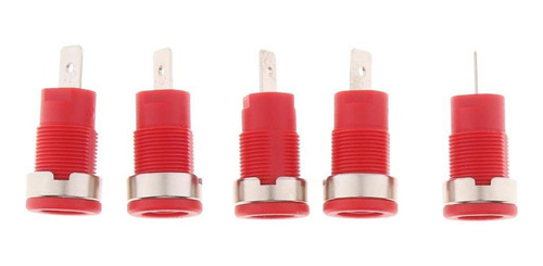 5 Unids 4mm Banana Socket Post Terminal Conectores De