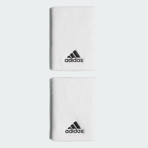 Munhequeira Elástica adidas Tennis Wristband Longa Branca Cor Branco Tamanho Grande