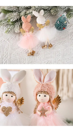 Colgante Navideño Con Forma De Muñeca De Hadas, 6