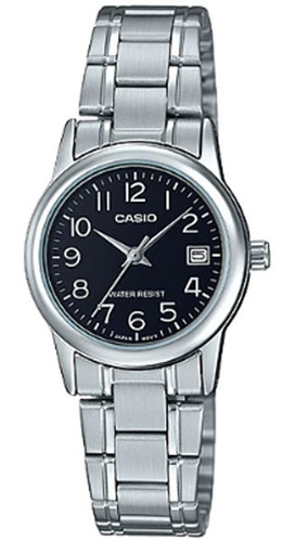 Relógio Feminino Casio Ltp-v002d 1bu Prata Aço Analógico