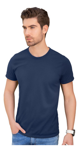 Camiseta Paq X2 Hombre Verde-azul Mp 91657